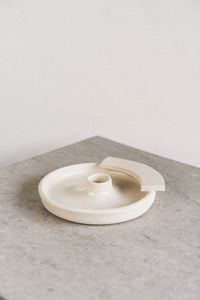 Ledge Candle holder - white